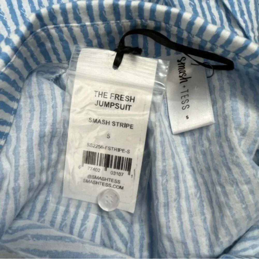 NWT Smash + Tess Fresh Romper Stripe Jumpsuit Women Size Small - Picture 6 of 10
